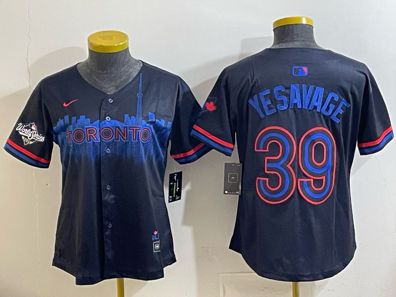 Women 2025 Nike Toronto Blue Jays #39 Yesavage Blue Game MLB Jersey 06->women mlb jersey->Women Jersey